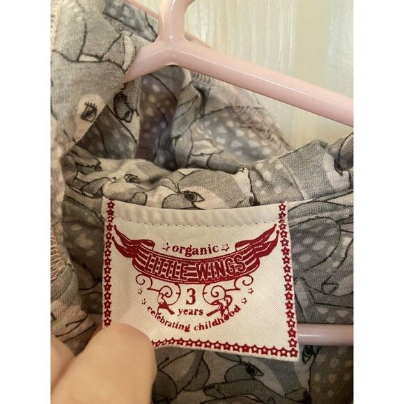 Little Wings by Paper Wings Girls Pink Rainbow Deer Reversible Hoodie Size 3 yrs - Picture 5 of 11